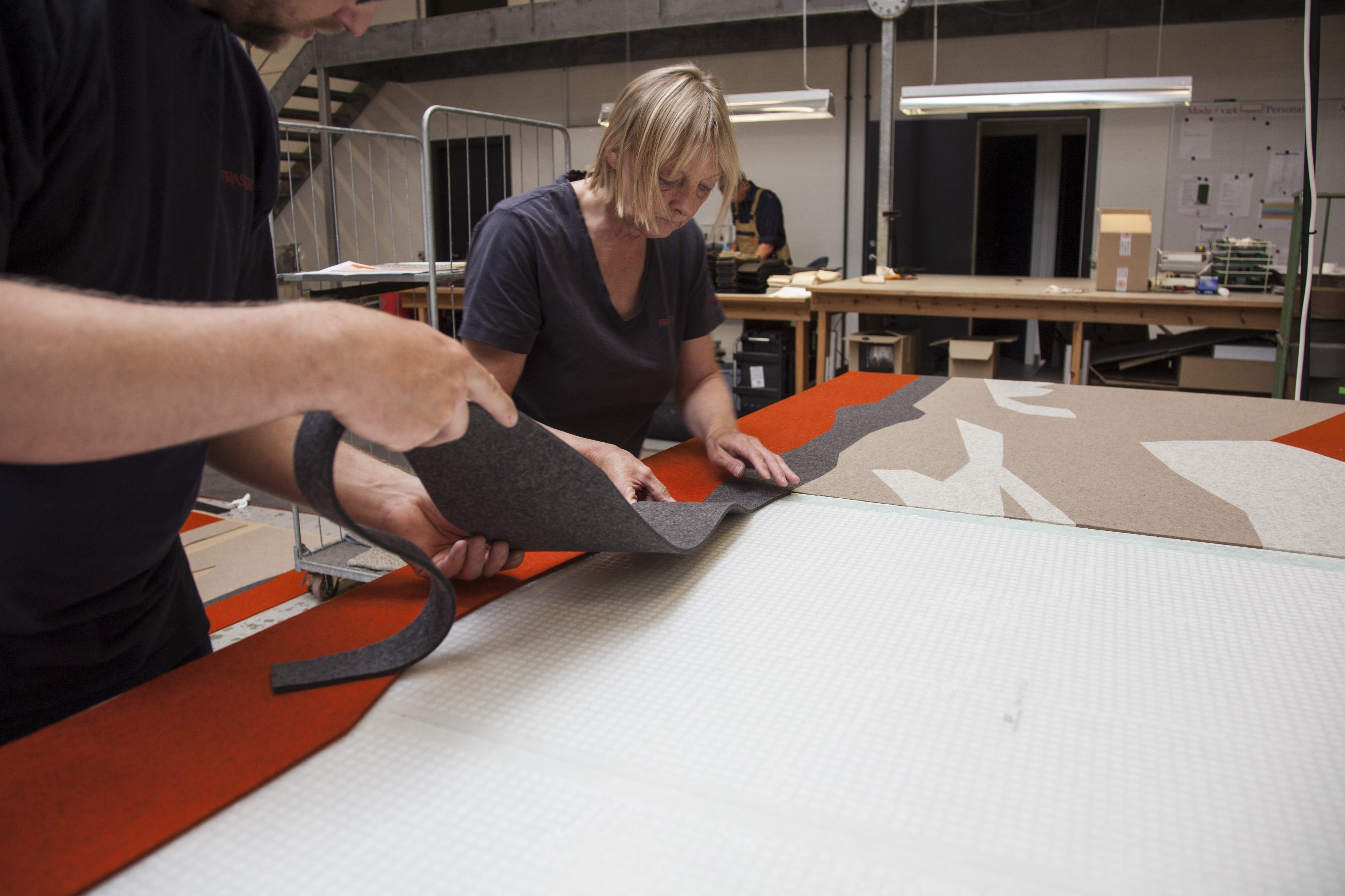 Produktion af Twister akustikmoduler i filt (3)